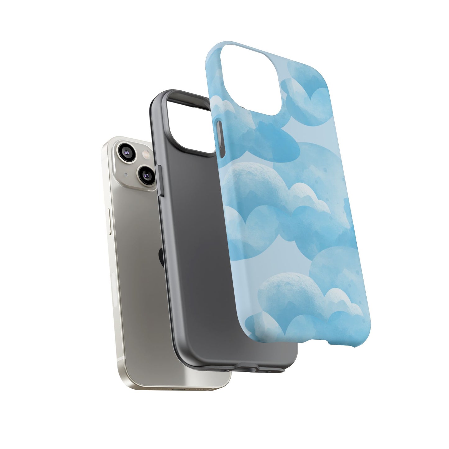 Sky Cloud Phone Case, Tough Cases for iPhone, Protective Covers, Cloud Design, Gift for Weather Lovers, Aesthetic Phone Accessories