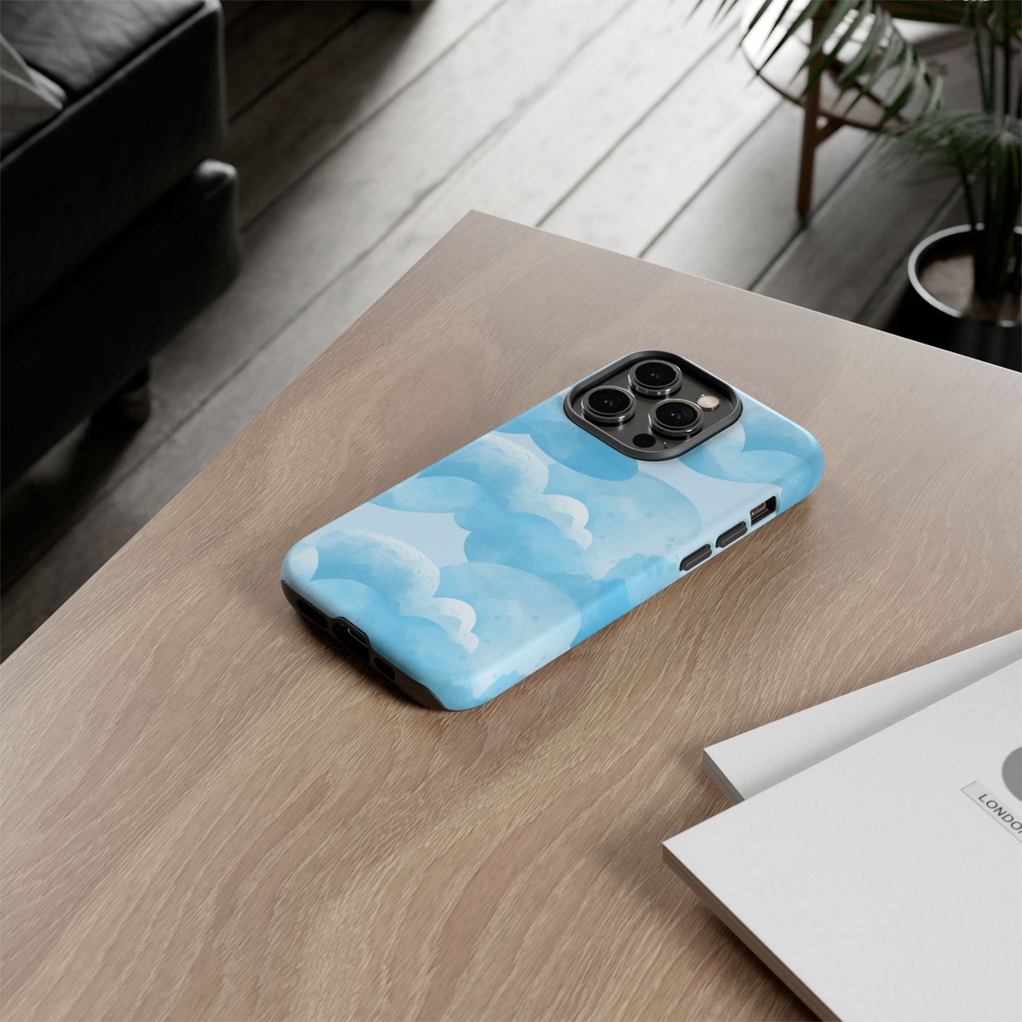 Sky Cloud Phone Case, Tough Cases for iPhone, Protective Covers, Cloud Design, Gift for Weather Lovers, Aesthetic Phone Accessories