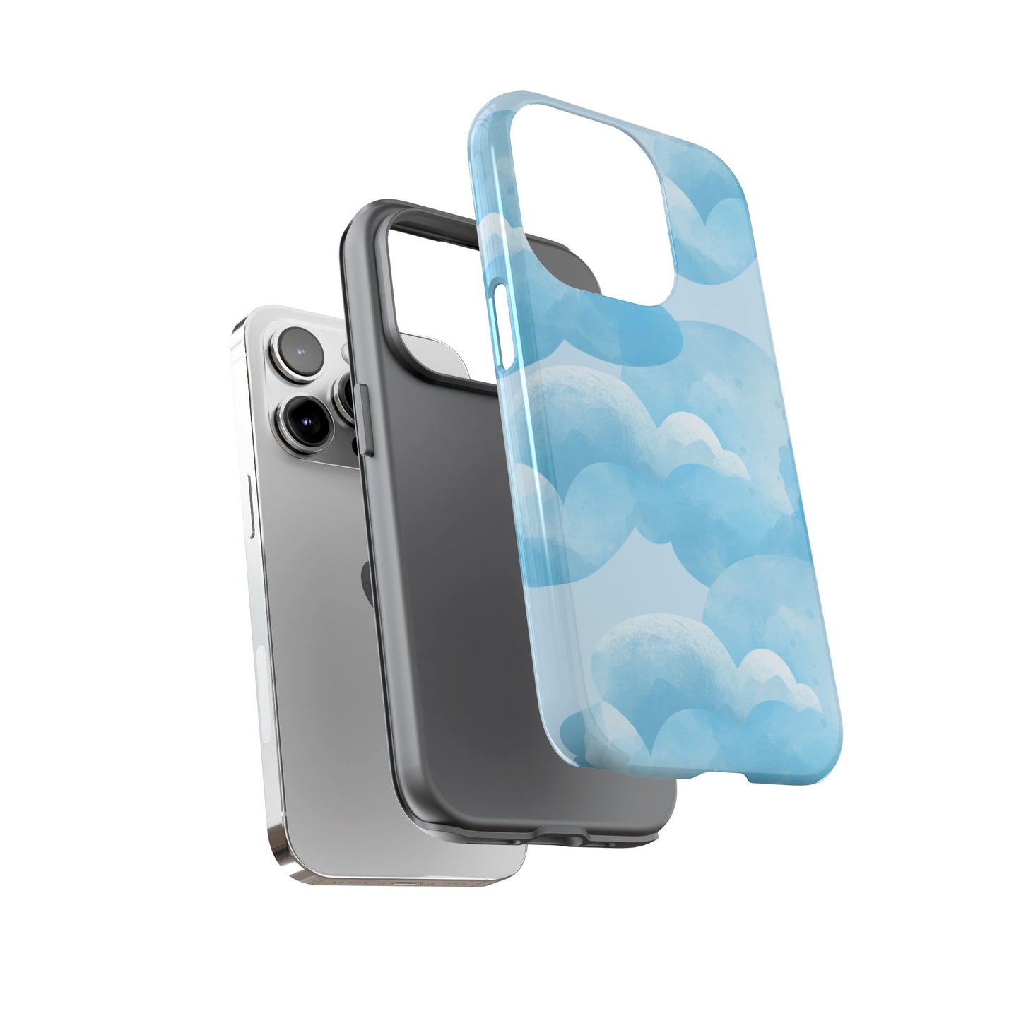Sky Cloud Phone Case, Tough Cases for iPhone, Protective Covers, Cloud Design, Gift for Weather Lovers, Aesthetic Phone Accessories