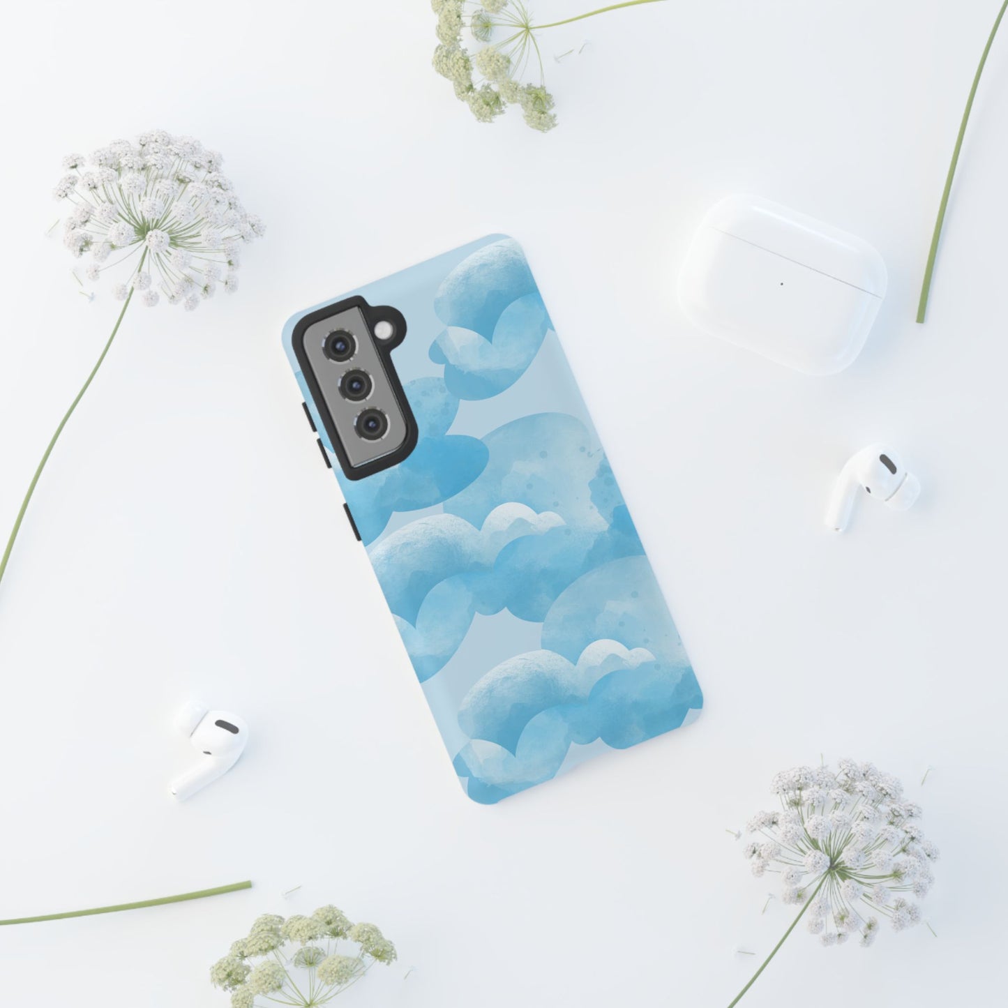 Sky Cloud Phone Case, Tough Cases for iPhone, Protective Covers, Cloud Design, Gift for Weather Lovers, Aesthetic Phone Accessories