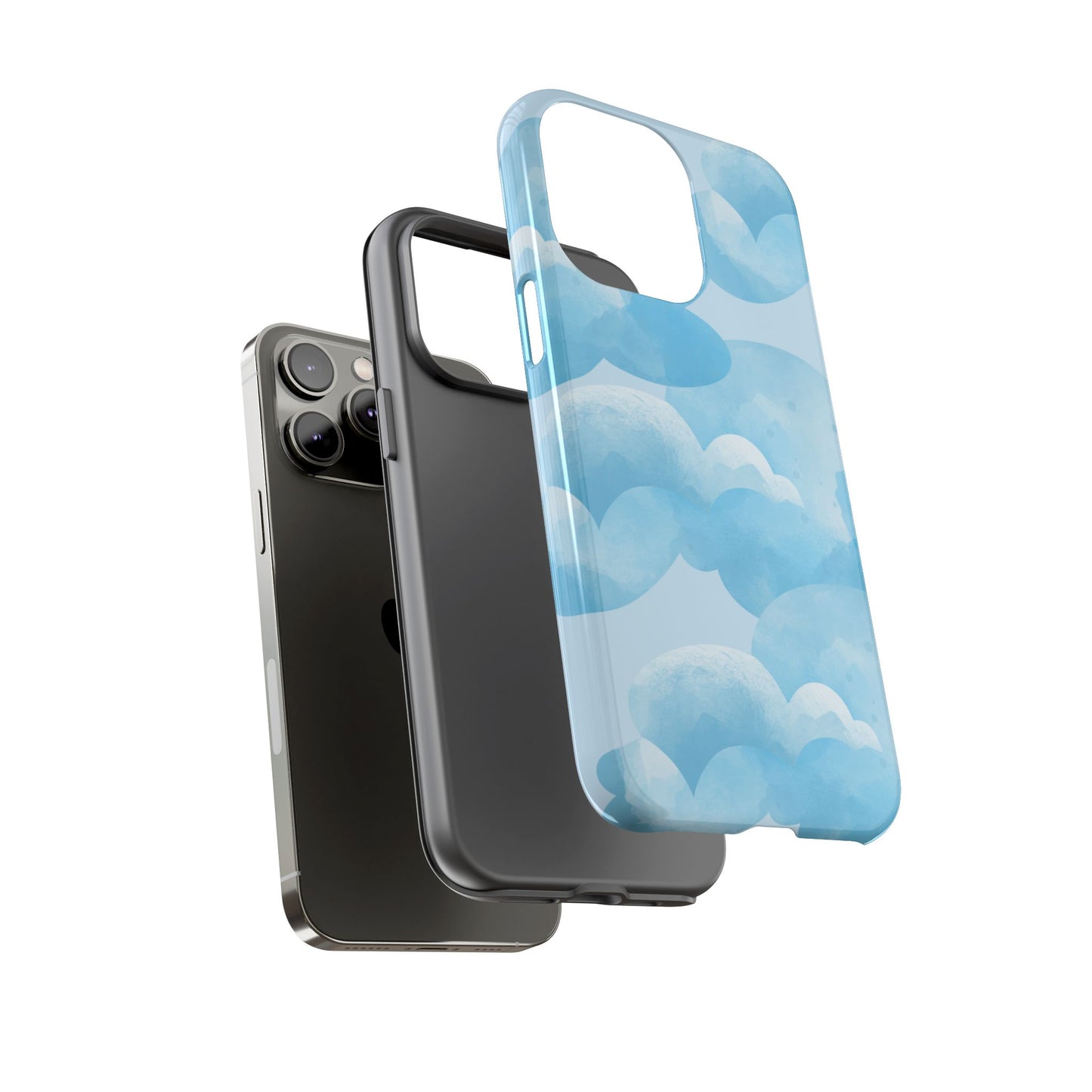 Sky Cloud Phone Case, Tough Cases for iPhone, Protective Covers, Cloud Design, Gift for Weather Lovers, Aesthetic Phone Accessories