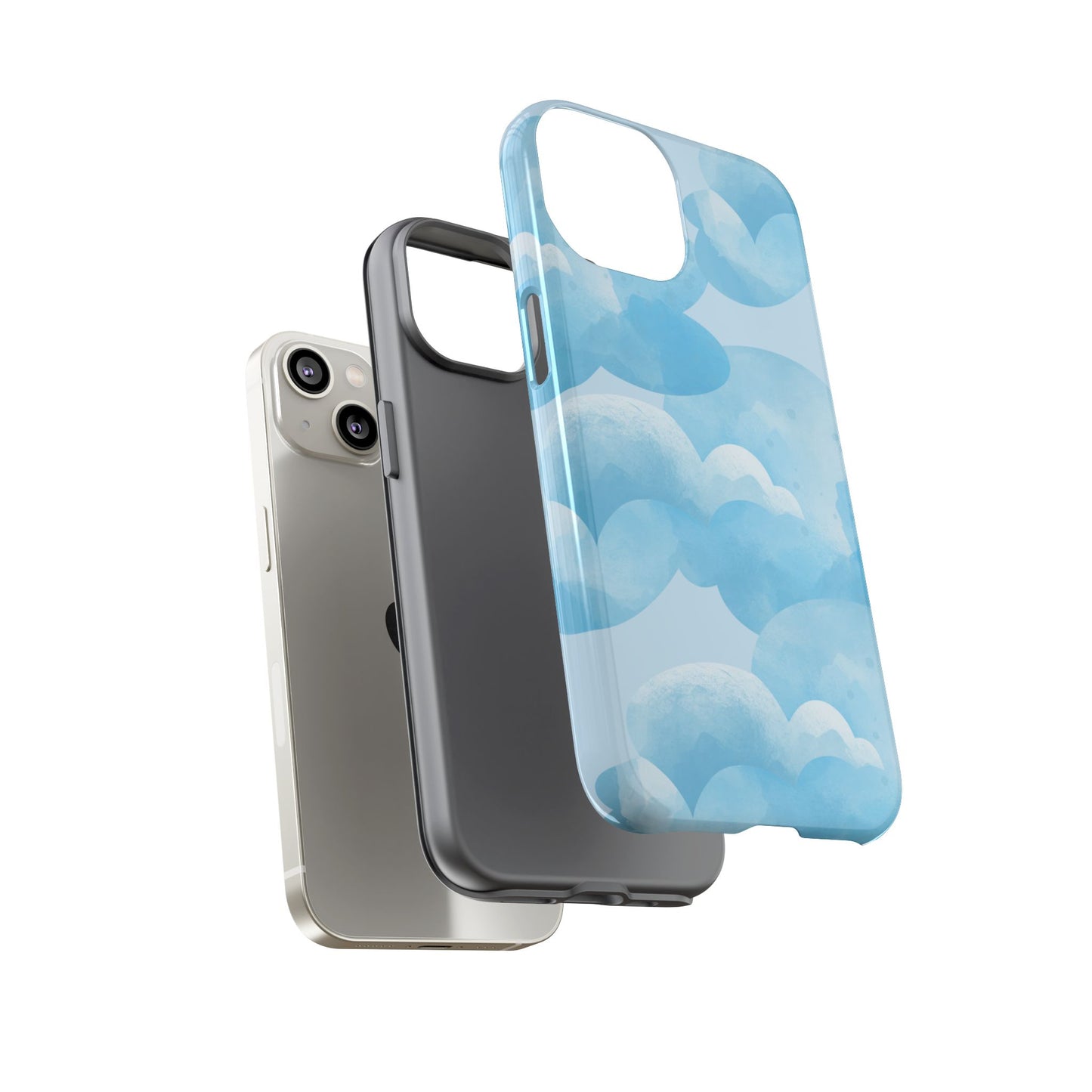 Sky Cloud Phone Case, Tough Cases for iPhone, Protective Covers, Cloud Design, Gift for Weather Lovers, Aesthetic Phone Accessories