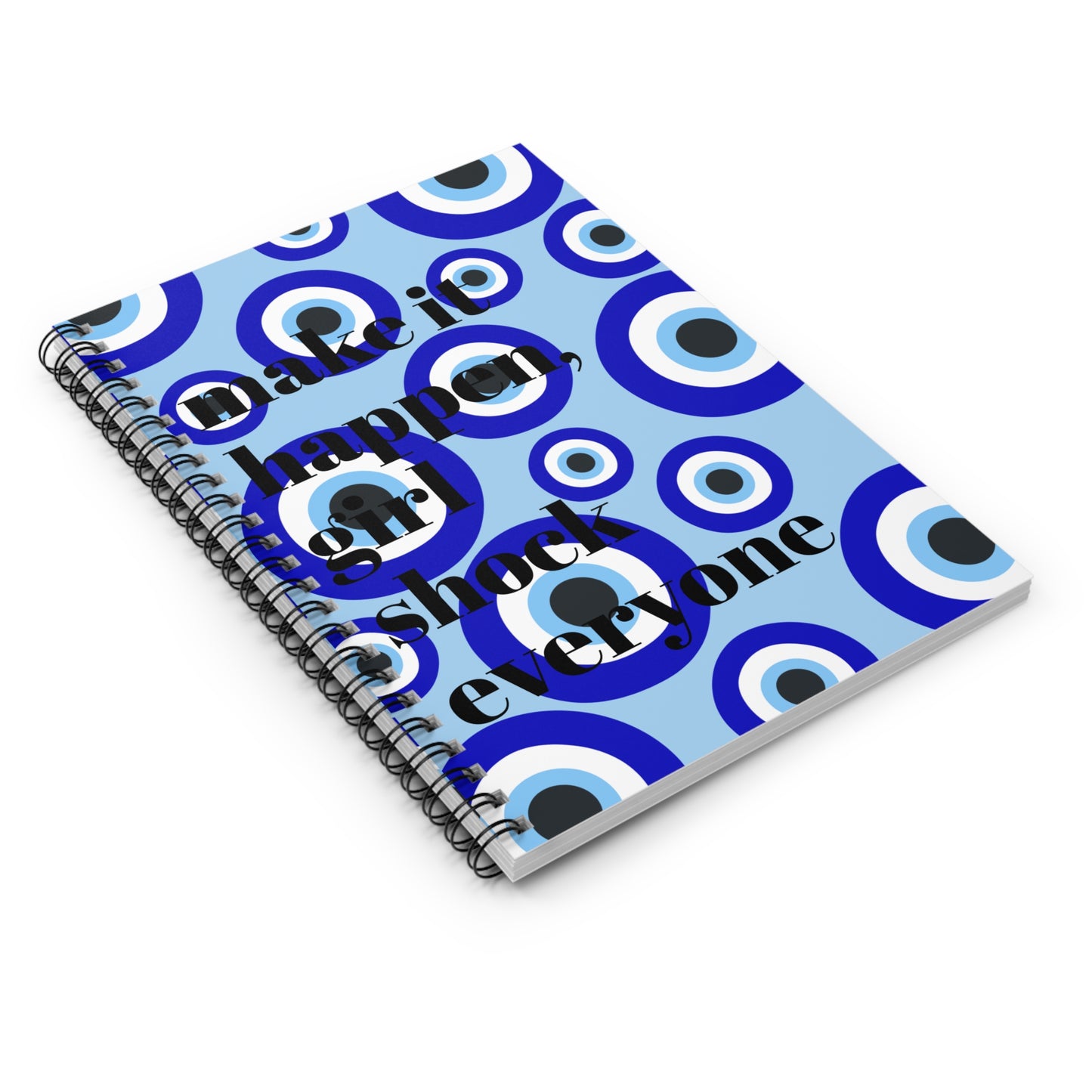 Copy of Manifest It Spiral Notebook - Ruled Line | Blue Eye Design for Inspiration and Organization