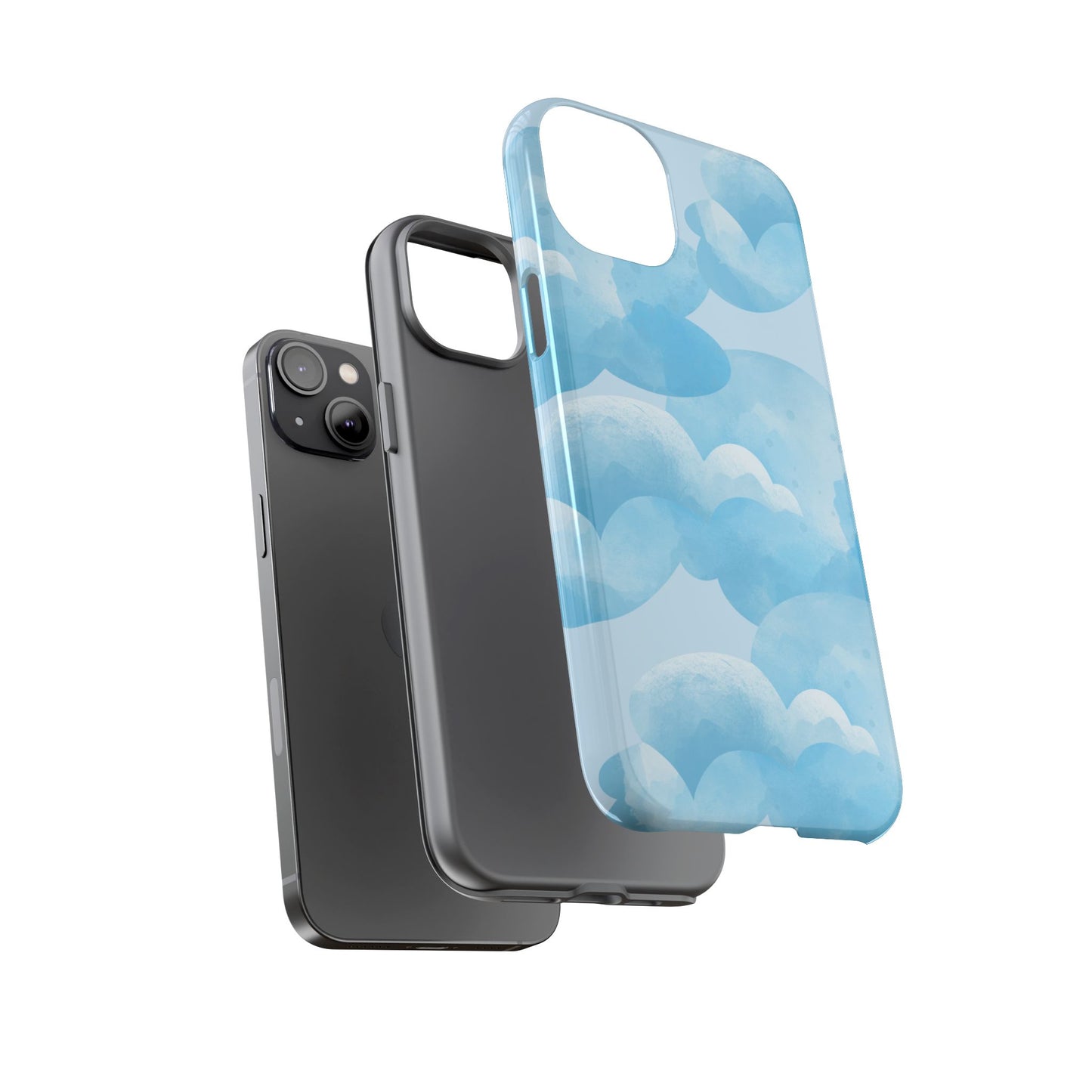 Sky Cloud Phone Case, Tough Cases for iPhone, Protective Covers, Cloud Design, Gift for Weather Lovers, Aesthetic Phone Accessories