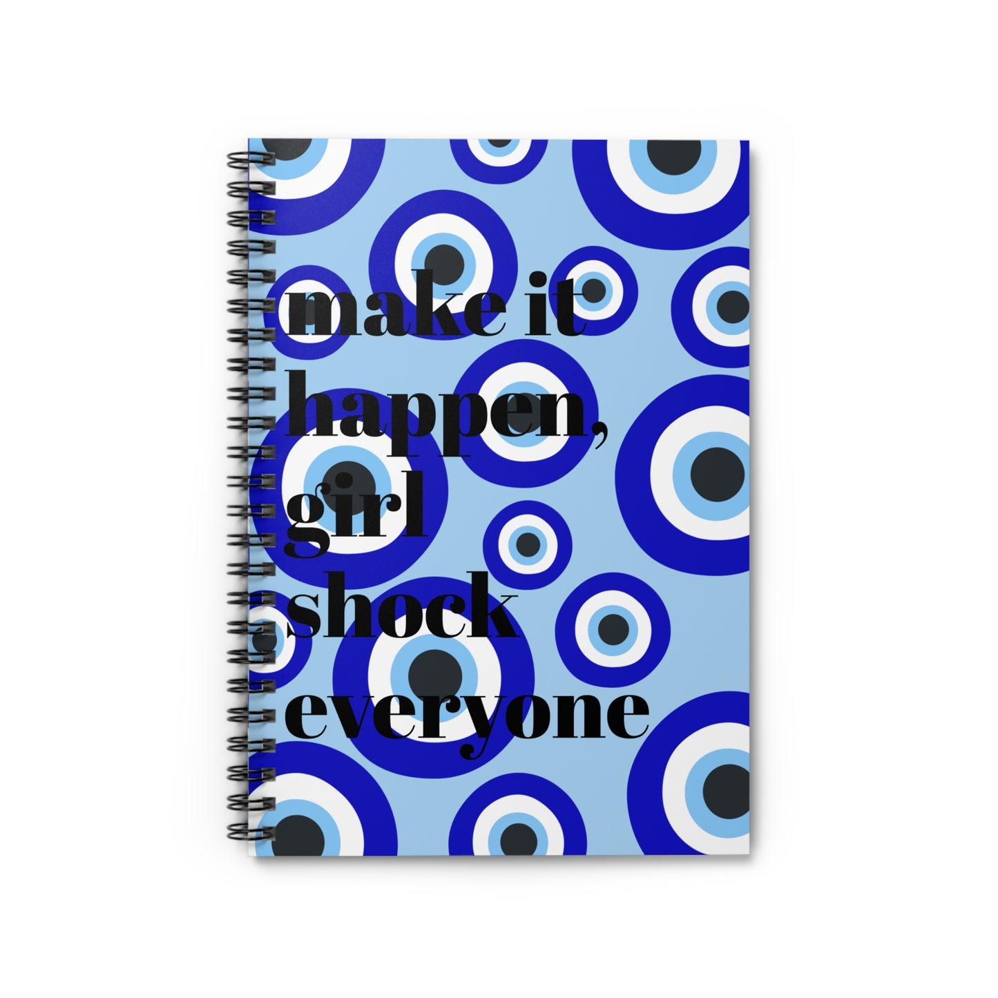 Copy of Manifest It Spiral Notebook - Ruled Line | Blue Eye Design for Inspiration and Organization