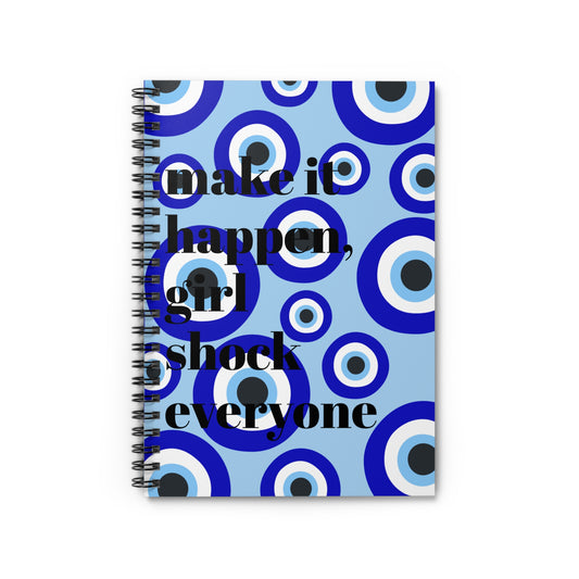 Copy of Manifest It Spiral Notebook - Ruled Line | Blue Eye Design for Inspiration and Organization